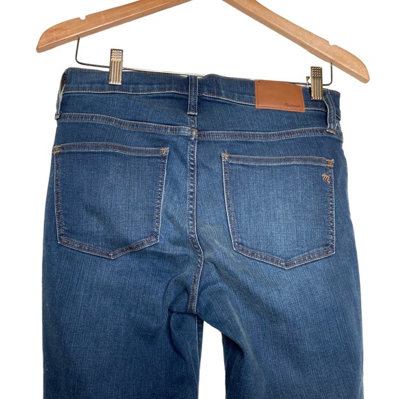 Madewell 9” High Rise Skinny Jeans Blue Whiskers Style j4624 Size 27 - Picture 5 of 14